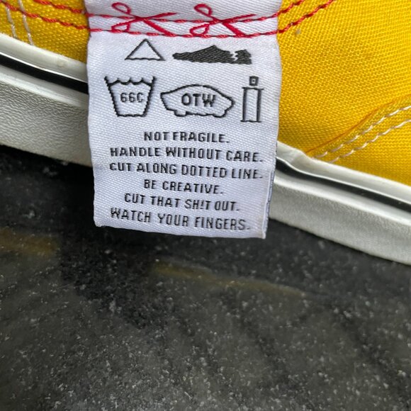 Vans Sample Not for Resale Sneakers Shoes Yellow Womans Size 5.5 - Picture 7 of 7